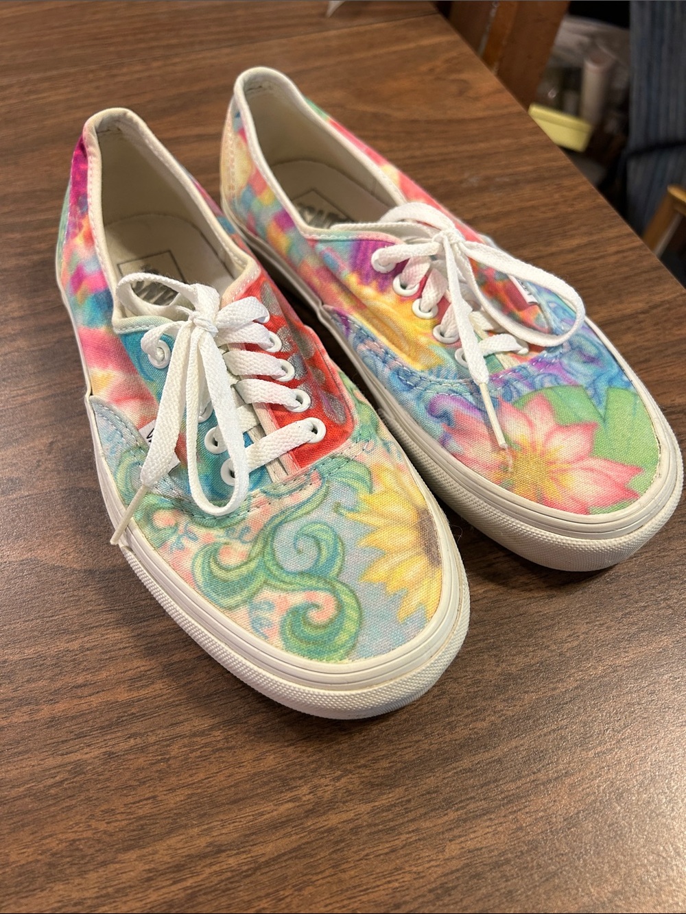 Vans Women's Multicolor Floral Canvas Lace-Up Sneakers